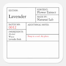 白黒の薬用ラベンダーラベル