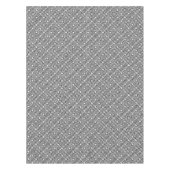 白黒の蛇行ギリシャ語鍵パターン テーブルクロス (正面)