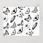 白黒の蝶のメ結婚ニュー (裏面)