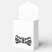 白黒の蝶ネクタイ フェイバーボックス (オープン)