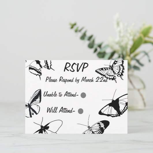 白黒の蝶 (スタンド正面)