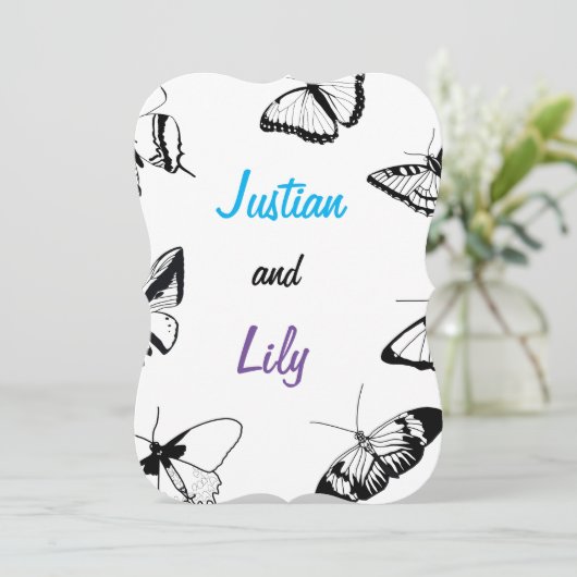 白黒の蝶 (スタンド正面)