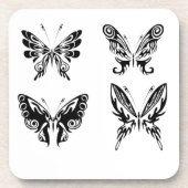 白黒の蝶 コースター (正面)