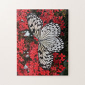 白黒の蝶 ジグソーパズル (縦)