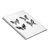 白黒の蝶 ノートブック (右側)