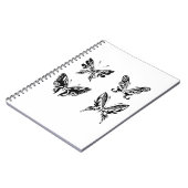 白黒の蝶 ノートブック (左側)