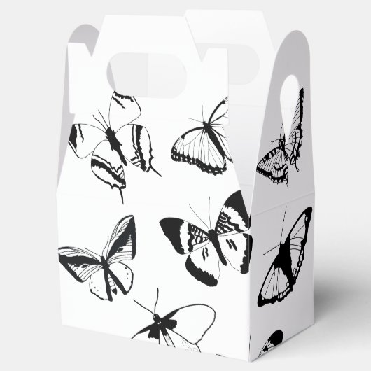 白黒の蝶 フェイバーボックス (オープン)