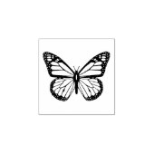 白黒の蝶 ラバースタンプ (インプリント)