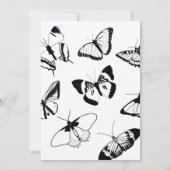 白黒の蝶 招待状 (裏面)