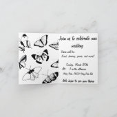 白黒の蝶 招待状 (内部)