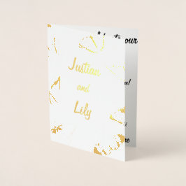 白黒の蝶 箔カード