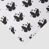 白黒の蝶（蝶） 薄葉紙 (詳細)