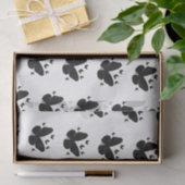 白黒の蝶（蝶） 薄葉紙 (ギフト)