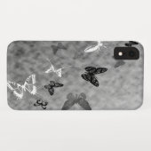 白黒の蝶 Case-Mate iPhoneケース (裏面(横))