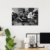 白黒の血まみれのポスター ポスター (ホームオフィス)