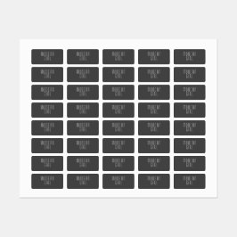 白黒の衣服モダンラベル ラベル