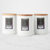 白黒の製品ラベルのフレカラフルームロゴ フードラベル (ボトル)