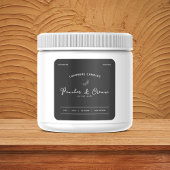 白黒の製品ラベルシール スクエアシール