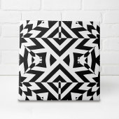 白黒の見えないOpアートの幾何学的パターン タイル