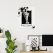 白黒の記念お祝い ポスター (ホームオフィス)