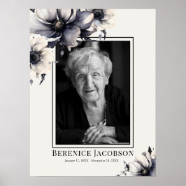 白黒の記念お祝い ポスター