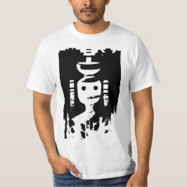 白黒の謎の姿(AI Art) Tシャツ