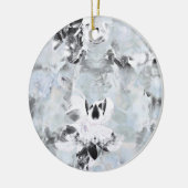 白黒の豪華な抽象芸術アモダンート セラミックオーナメント (左)