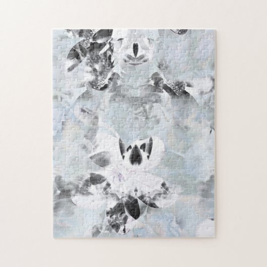 白黒の豪華な抽象芸術アーモダント ジグソーパズル (縦)
