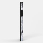 白黒の豪華な抽象芸術アーモダント Case-Mate iPhoneケース (裏面/右)