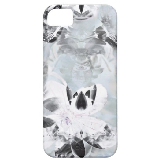 白黒の豪華な抽象芸術アーモダント Case-Mate iPhoneケース (裏面)