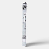白黒の豪華な抽象芸術アーモダント Case-Mate iPhoneケース (裏面 / 右)