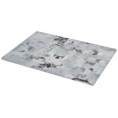 白黒の豪華な抽象芸術モダン芸術 カッティングボード (角)