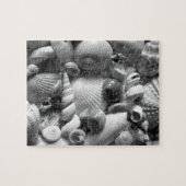 白黒の貝 ジグソーパズル (横)