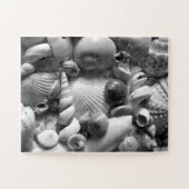 白黒の貝 ジグソーパズル (横)