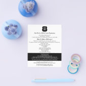 白黒の資金調達 チラシ (シングル)