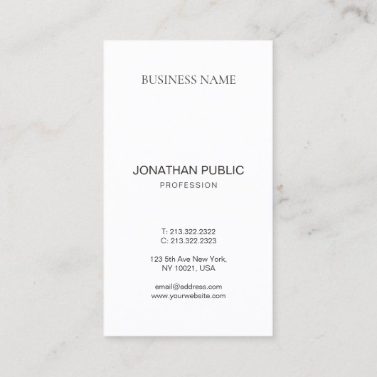 白黒の赤くエレガントなデザインのトレンディーのモノグラム 名刺 (裏面)