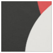 白黒の赤の水玉模様 ファブリック (クローズアップ)