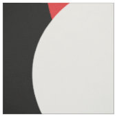 白黒の赤の水玉模様 ファブリック (見本)