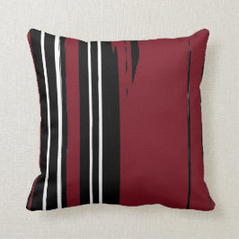 白黒の赤の装飾用クッション クッション