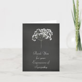 白黒の赤ん坊の息を打ってくれてありがとう カード (正面)