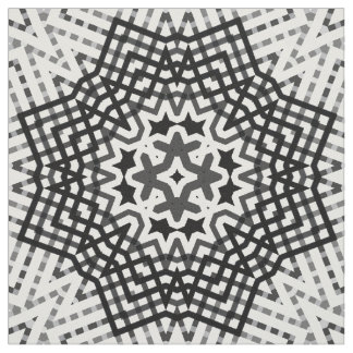 白黒の透かし模様 ファブリック