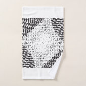 白黒の遭難処理 バスタオルセット (ハンドタオル)