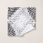 白黒の遭難処理 バスタオルセット (ウォッシュタオル)