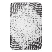 白黒の遭難処理 バスマット (正面縦)