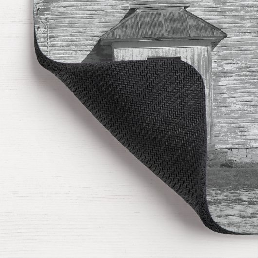 白黒の選択色のワンルームスクール マウスパッド (コーナー)