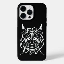白黒の部族のドラゴン iPhone 14 PRO MAXケース