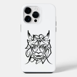 白黒の部族のドラゴン iPhone 14 PRO MAXケース
