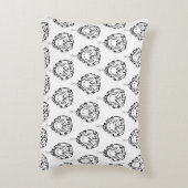 白黒の部族のヘビ アクセントクッション (裏面(縦))