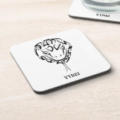 白黒の部族のヘビ コースター (左側)