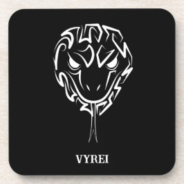 白黒の部族のヘビ コースター